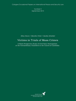 cover image of Victims in Trials of Mass Crimes